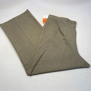 Studio I Woman - Tan Pinstripe Dress Pants - Size 20W - NWT